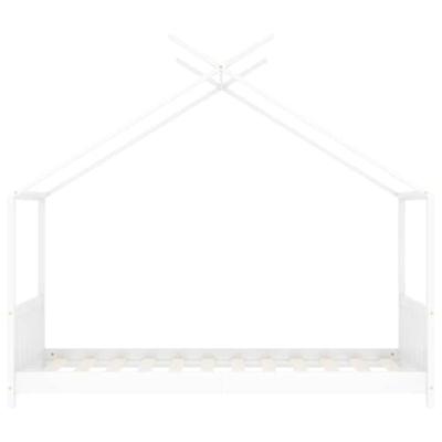 Kinderbedframe massief grenenhout wit 70x140 cm Kinderbedframe massief grenenhout wit 70x140 cm