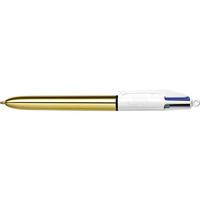 Balpen bic 4kleuren shine m goud - thumbnail