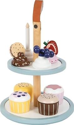 Small Foot houten speeleten etagere met cupcakes, 13dlg.