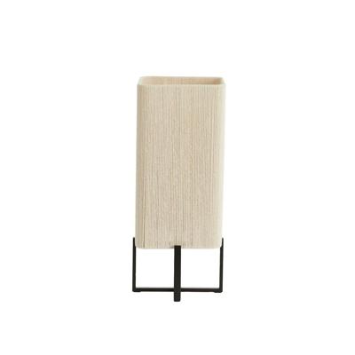 Light & Living TafellampWyn 50,5cm - crème touw met zwart - 1894212