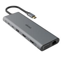 Akasa USB Type-C 14-In-1 Dock USB-C dockingstation Geschikt voor merk (dockingstation): Universeel Geïntegreerde kaartlezer, USB-C Power Delivery - thumbnail