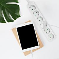 LogiLink LPS238 power uitbreiding 1,5 m 6 AC-uitgang(en) Binnen Wit - thumbnail