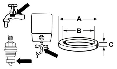 Cornat Dichting Dienstkraan 3/4 24Mm (2St) - TEC380217 Cornat Dichting Dienstkraan 3/4 24Mm (2St) - TEC380217
