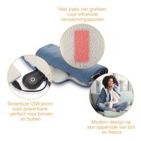 Draadloze buitenverwarmingsdeken - MEDISANA - OL 850 - 10 W - Blauw - thumbnail