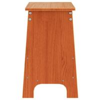 Halbankje 60x28x45 cm massief grenenhout wasbruin - thumbnail