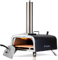 BASTE pizza oven buiten pellets/houtskool/hout - RVS - thumbnail