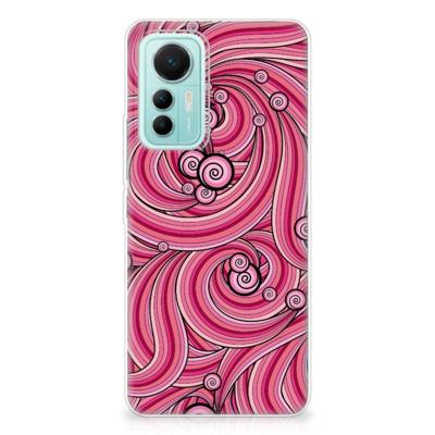 Xiaomi 12 Lite | Hoesje maken | Swirl Pink