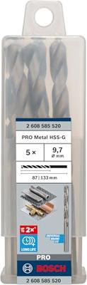 Bosch Accessoires Metaalboren HSS-G, Standard 9,7 x 87 x 133 mm 5st - 2608585520