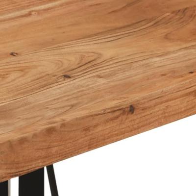 Bartafel 55x55x107 cm massief acaciahout en ijzer Bartafel 55x55x107 cm massief acaciahout en ijzer