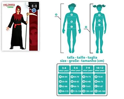 Kostuums voor Kinderen Zwart Demon (2 Onderdelen) - Maat: 3-4 Jaar - Maat: 3-4 Jaar
