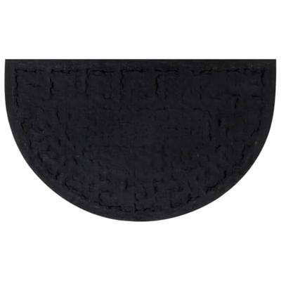 VidaXL Deurmat halfrond 45x75 cm rubber en kokosvezel