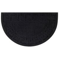 VidaXL Deurmat halfrond 45x75 cm rubber en kokosvezel - thumbnail
