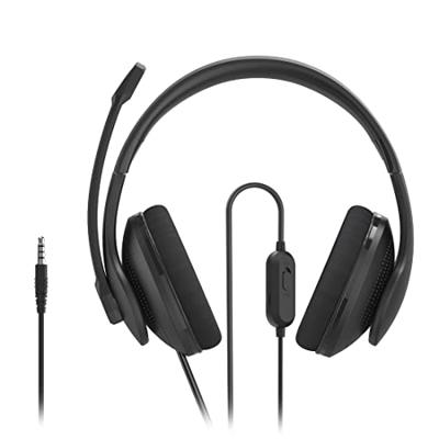 Hama Headset Met Microfoon - Bekabelde Over-Ear PC-Hoofdtelefoon Met 3,5 mm Jack-Aansluiting, Aux, Stereo, Microfoonarm en Nekband, 2 m Audiokabel - Zwart