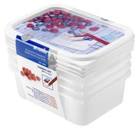 Rotho Domino Diepvriesdozen Etiket Decor 4x0.5L Wit - thumbnail