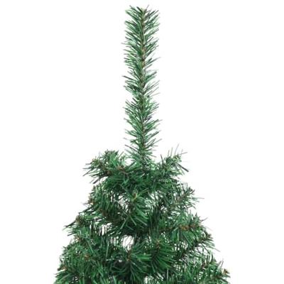 VidaXL Kunstmatig voorverlicht kerstboom met 150 led groen 120 cm pvc