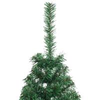 VidaXL Kunstmatig voorverlicht kerstboom met 150 led groen 120 cm pvc - thumbnail