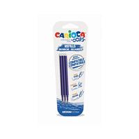 Carioca Oops navulling, medium, blauw, blister van 3 stuks - thumbnail