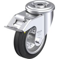 Blickle LER-VE 100R-FI-EL Zwenkwiel met rem Wieldiameter: 100 mm Draagvermogen (max.): 70 kg 1 stuk(s) - thumbnail