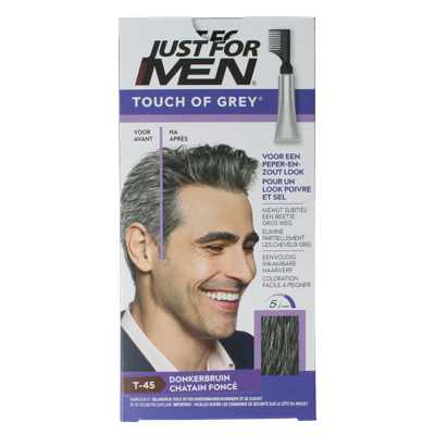 Just For Men Touch of Grey T-45 Donkerbruin Just For Men Touch of Grey T-45 Donkerbruin