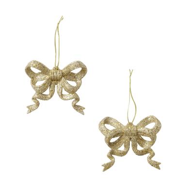 Boltze Home Kersthanger strik goud set a 2