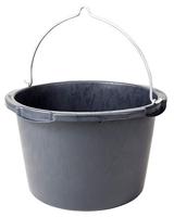 Speciekuip Gripline PE zwart met beugel (45ltr) - thumbnail