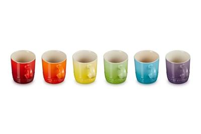 LE CREUSET - Vancouver - Espressobeker 0,10l Regenboog 6-dlg LE CREUSET - Vancouver - Espressobeker 0,10l Regenboog 6-dlg