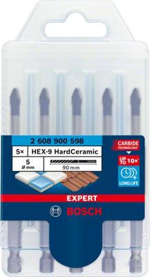 Bosch Accessories 2608900598 Tegelboorset 5-delig 5 mm Zeskant schacht 5 stuk(s) Bosch Accessories 2608900598 Tegelboorset 5-delig 5 mm Zeskant schacht 5 stuk(s)