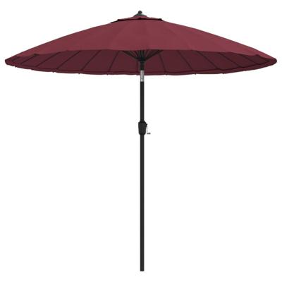 VidaXL Parasol met aluminium paal 250 cm bordeauxrood