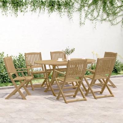 Tuinstoelen 6 st inklapbaar 54x61x88 cm massief acaciahout