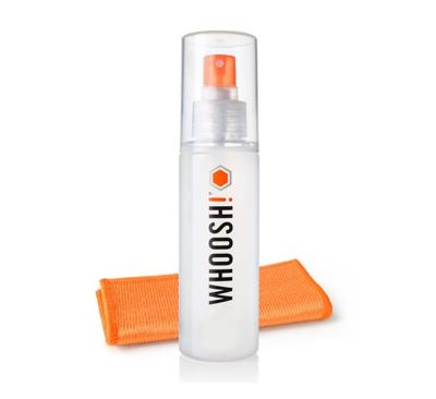 WHOOSH! Schermreiniger spray en afvegen XL, 100 ml + 1 microvezel doekdoekjes, reiniging van het scherm, voor auto, computer, laptop, iPad, MacBook, mobiele telefoon, horloge, bril - lensreinigingsset