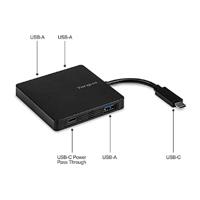 TARGUS HARDWARE Concentrateur (hub) - 3 x SuperSpeed USB 3.0 + 1 x USB-C (passage de puissance) - de bureau - thumbnail
