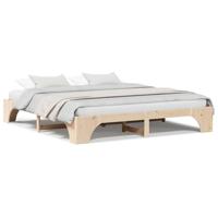 Bedbodem 200x200 cm Massief Grenen Hout - thumbnail