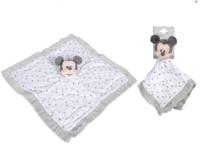 Nicotoy knuffeldoekje Disney Mickey Mouse 40 cm pluche wit - thumbnail