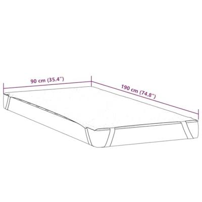 Matrasbeschermer waterdicht 90x190 cm wit