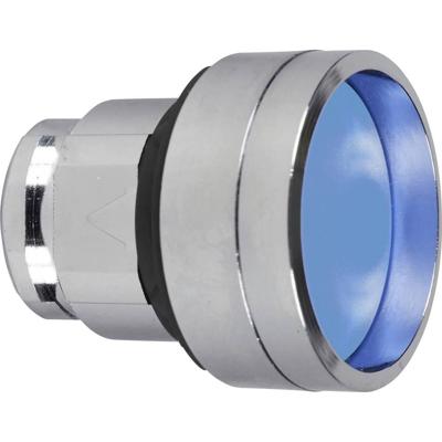 Schneider Electric ZB4BP683 ZB4BP683 Met membraam, Terugstelbaar (Ø) 22 mm Zonder markering Chroom, Blauw 1 stuk(s)