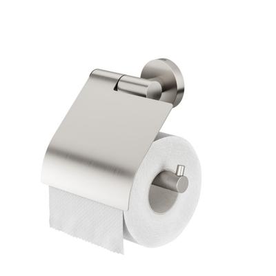 Toiletrolhouder Tiger Boston Met klep RVS Geborsteld