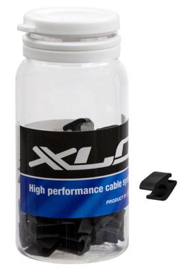 XLC Kabed duo kabelclip pvc 5.0/2.5mm zw pot a 50
