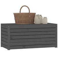 Tuinbox 101x50,5x46,5 cm massief grenenhout grijs - thumbnail