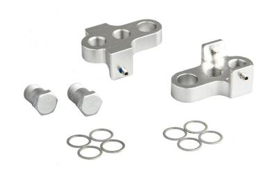 Mirage crankverkorters met rvs bouten aluminium t6 zilver