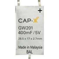CAP-XX GW201F Super-Cap condensator 400 mF 5 V 1 stuk(s) Box - thumbnail