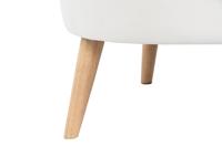 Armstoel DKD Home Decor Wit Natuurlijk Hout 91 x 80 x 78 cm - thumbnail