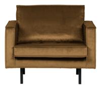 BePureHome Rodeo Fauteuil - Velvet - Honinggeel - thumbnail