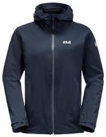 Jack wolfskin Pack & Go Jas Dames Hardshell Jas Night Blue L - thumbnail