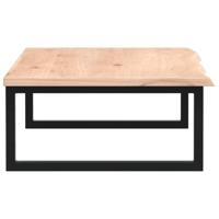 Badkamer wandschap staal en massief eikenhout - thumbnail