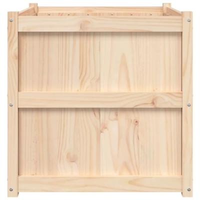 VidaXL Plantenbak 70x70x70 cm massief grenenhout