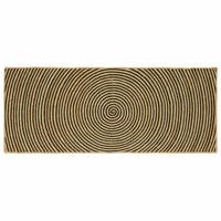 Vloerkleed Natuurlijk en Zwart 80 x 200 cm Jute - thumbnail