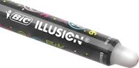 Gelschrijver bic gelocity illusion m zwart | 12 stuks - thumbnail