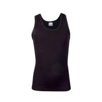 Young jongens hemd microfiber - jongens onderhemd brede bandjes - Naadloos - 116 - Zwart - Top - Singlet - 116 - 116 - thumbnail