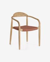 Kave Home Tuin / Eetkamerstoel 'Nina', kleur Terracotta - thumbnail