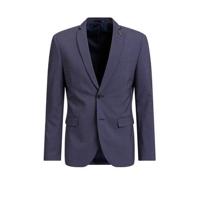 WE Fashion geruit slim fit colbert eggplant - thumbnail